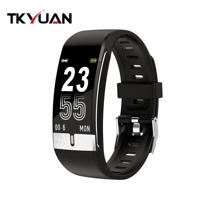 Tkyuan E66 Fitness Tracker Body Temperature Watch with Heart Rate Blood Oxygen Blood Pressure Monitor