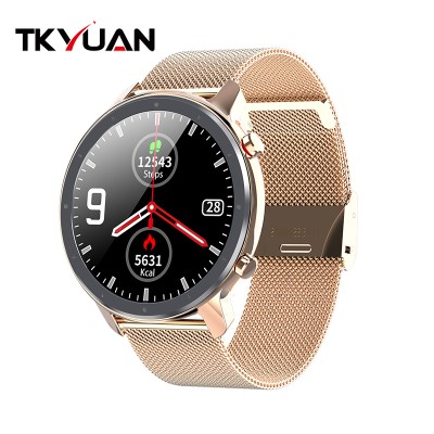 L17 Smart Watch With Ecg Ppg Full Circle Touch Fitness Tracker Ip68 Waterproof Health Monitor Bracelet BT 5.0 Smartwatch