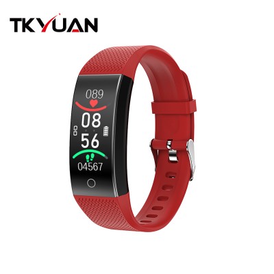 Tkyuan S03 Fitness Activity Tracker Wristband Pedometer Calorie Counter Sport Smart Watch Bracelet with Heart Rate Whatsapp