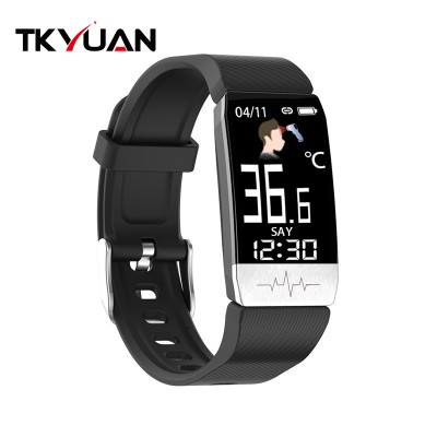 2020 Smart Watch Body Temperature ECG PPG T1S Smart Bracelet with Heart Rate Blood Pressure Monitor