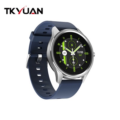 tkyuan Full Round Touch Screen Smart Watch Dt55 Heart Rate Blood Pressure Sport Wristwatch Waterproof Smartwatch Men Women